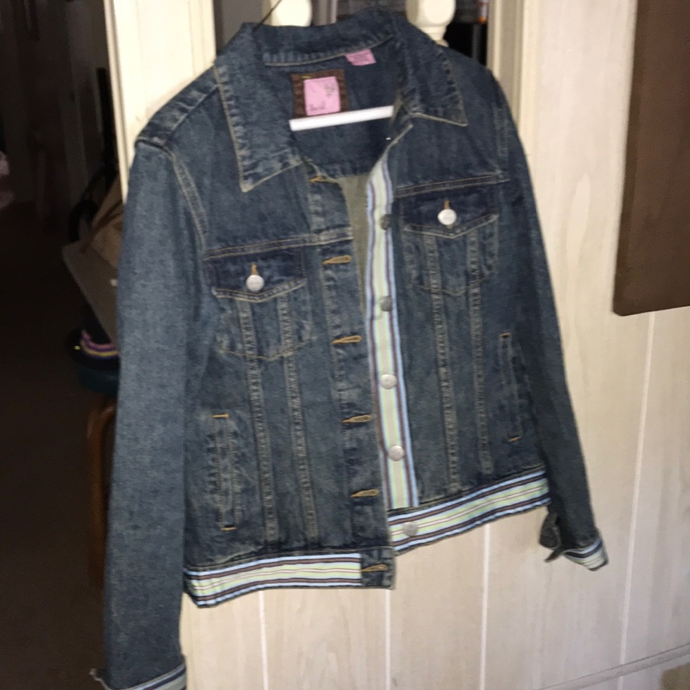 Sash jean jacket